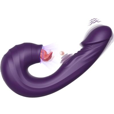 Máy massage điểm G Rockchip Queen 2 đầu rung mút gợn sóng cao cấp